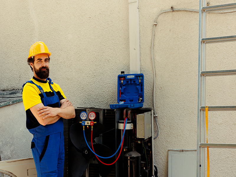 hvac worker